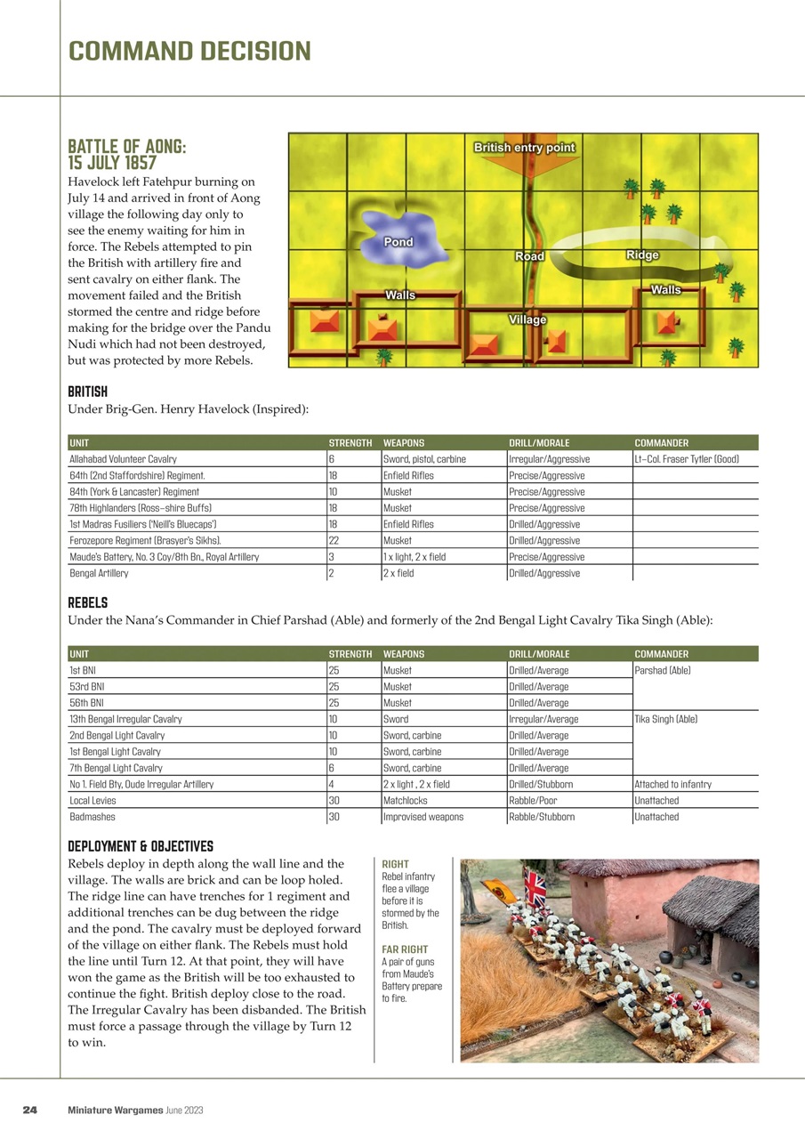 Miniature Wargames Preview Pages