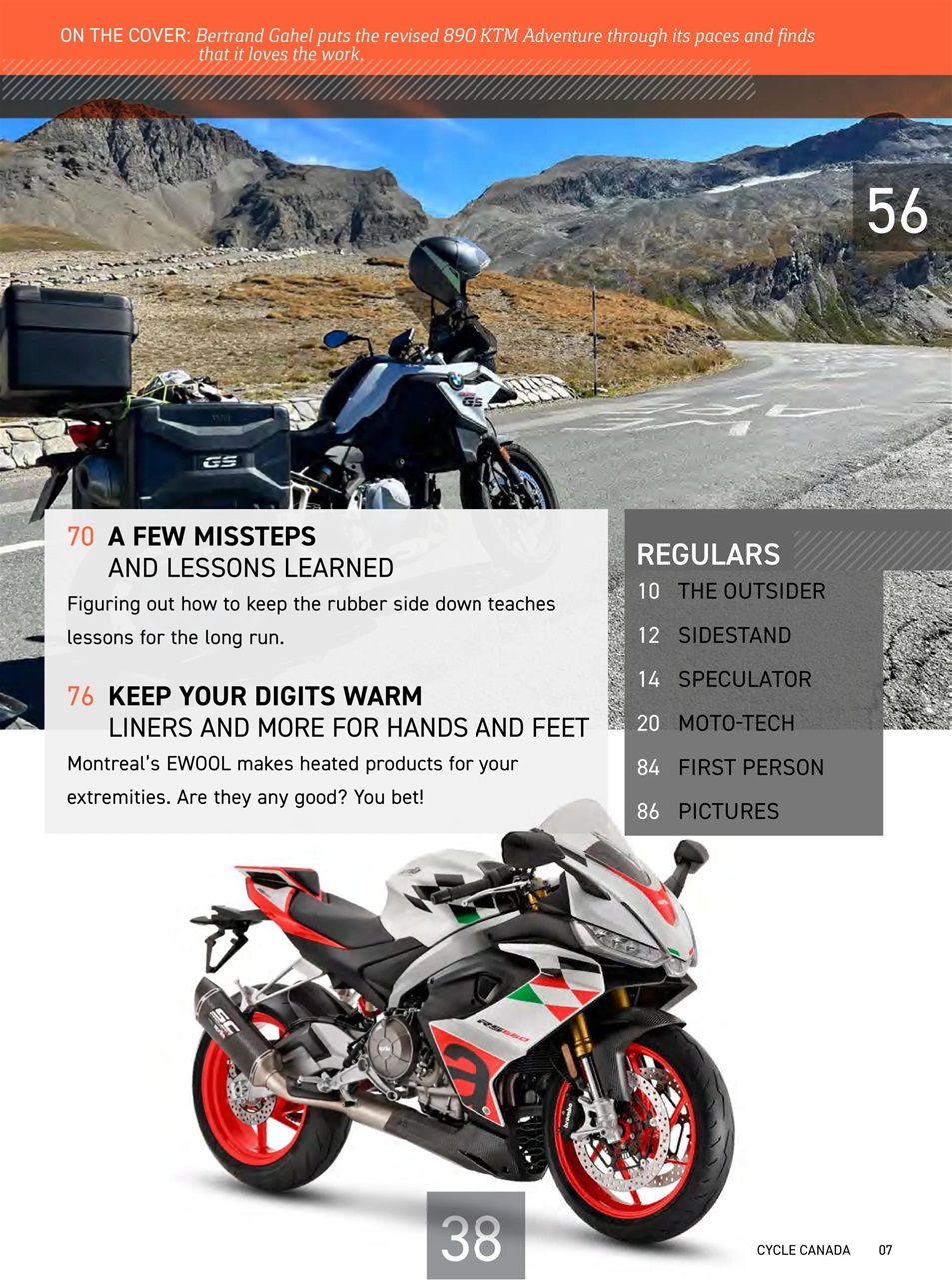 Cycle Canada Preview Pages