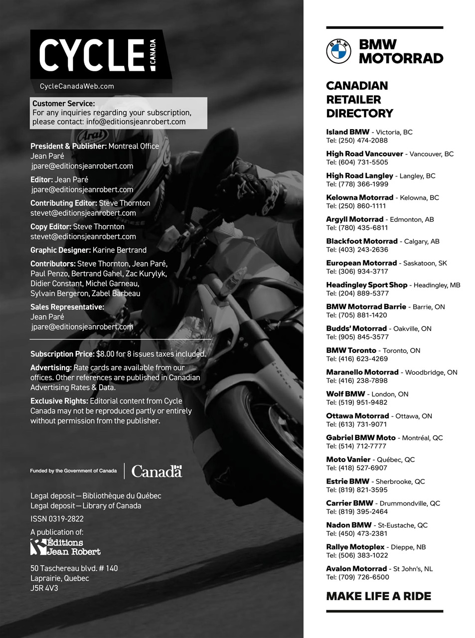 Cycle Canada Preview Pages
