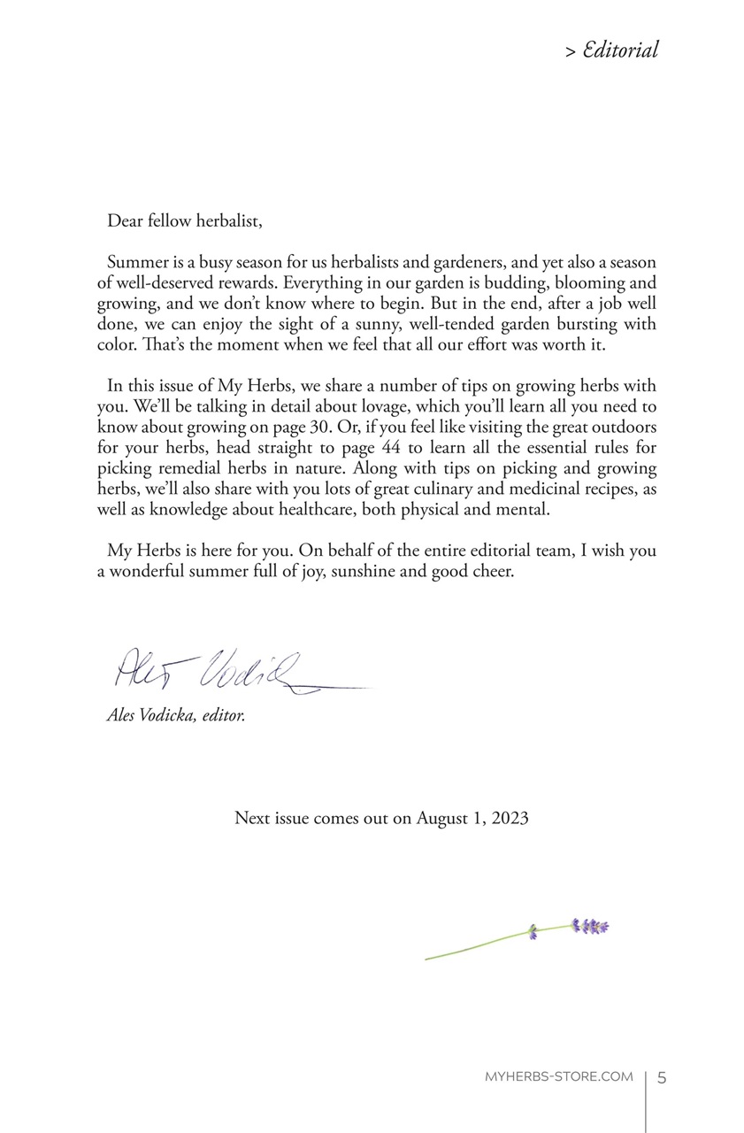 My Herbs Magazine Preview Pages