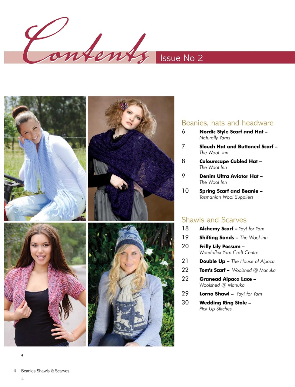 Beanies Shawls and Scarves Preview Pages