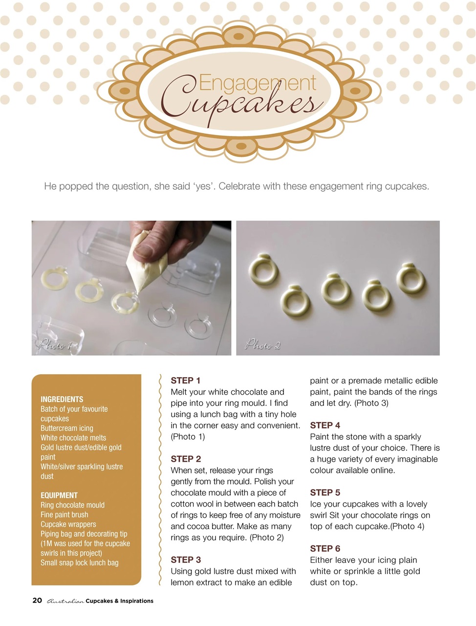Australian Cupcakes and Inspirations Preview Pages