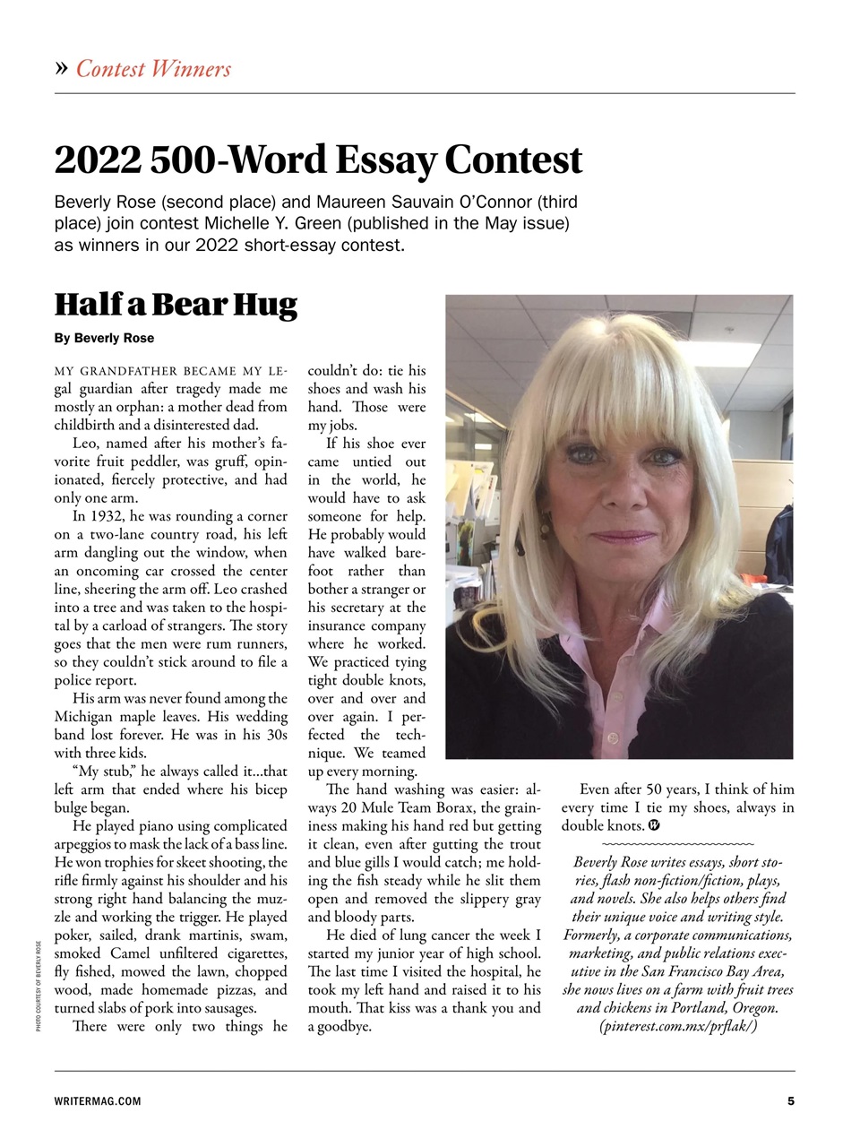 The Writer Preview Pages