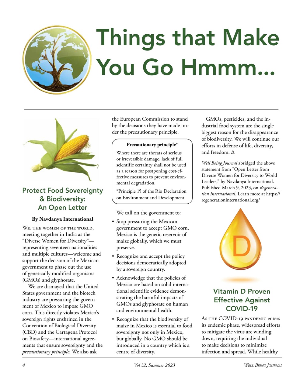 Well Being Journal Preview Pages