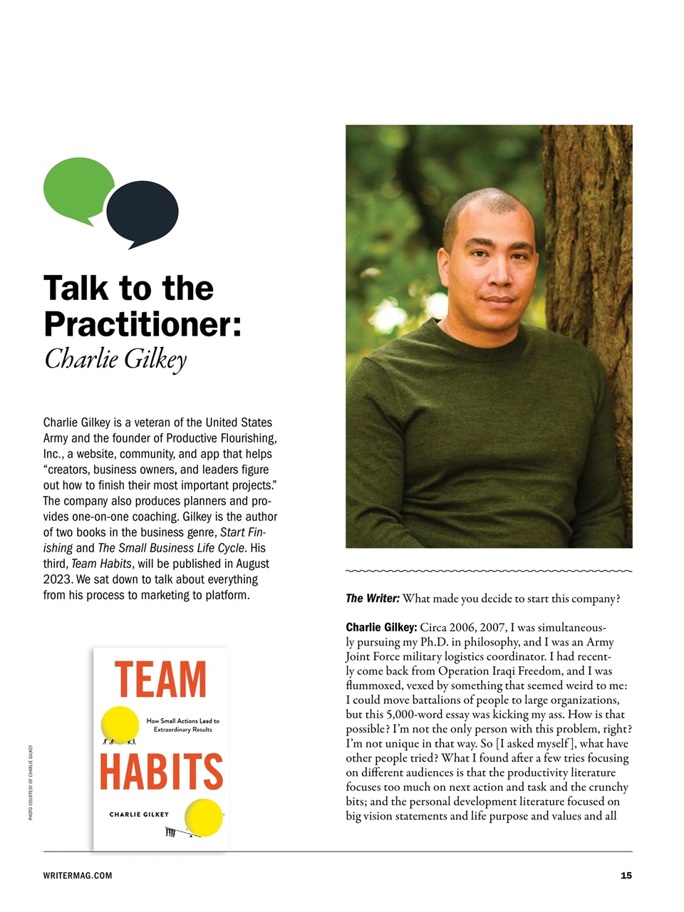 The Writer Preview Pages