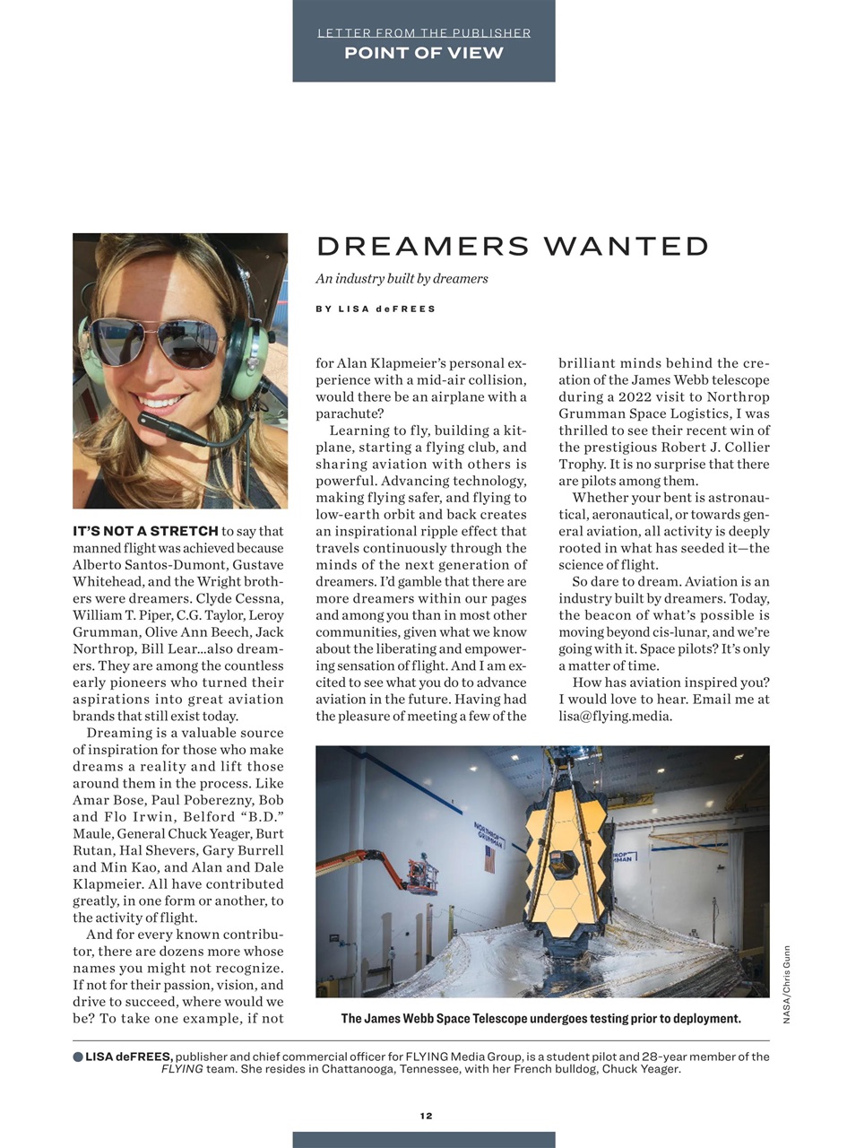 FLYING Magazine Preview Pages