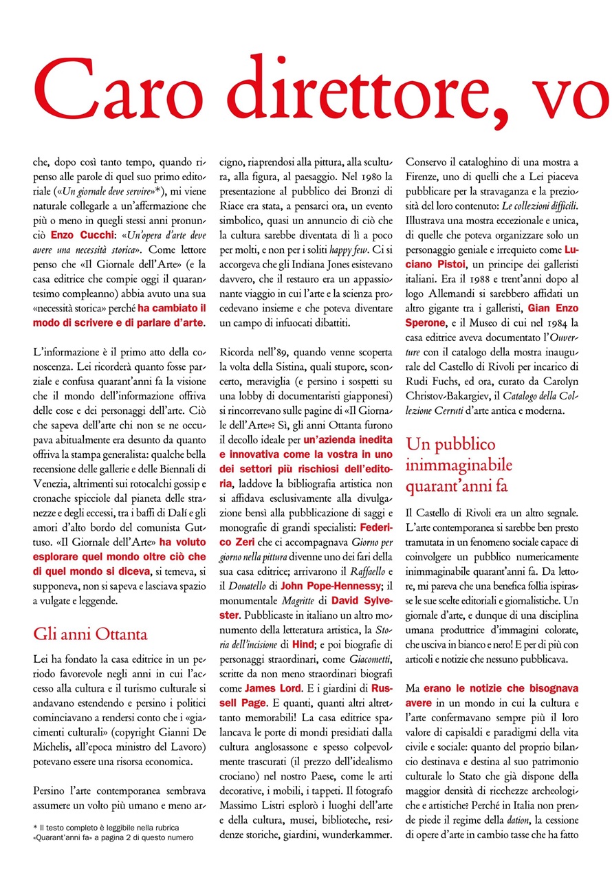 Il Giornale Dell’Arte Preview Pages