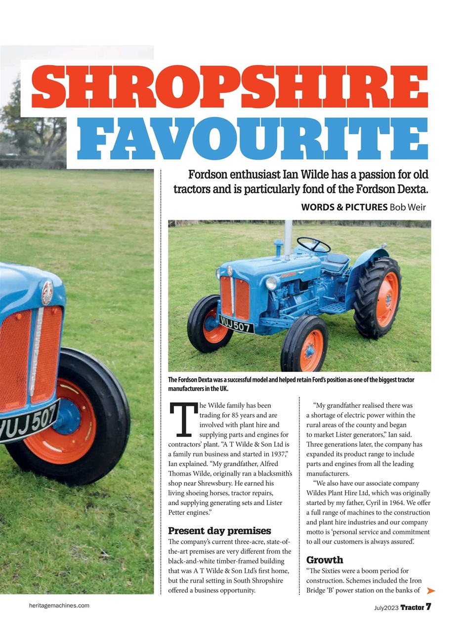 Tractor & Farming Heritage Magazine Preview Pages