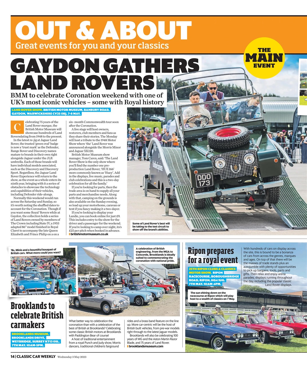 Classic Car Weekly Preview Pages