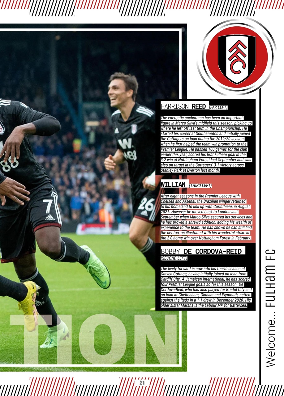 Liverpool FC Programmes Preview Pages