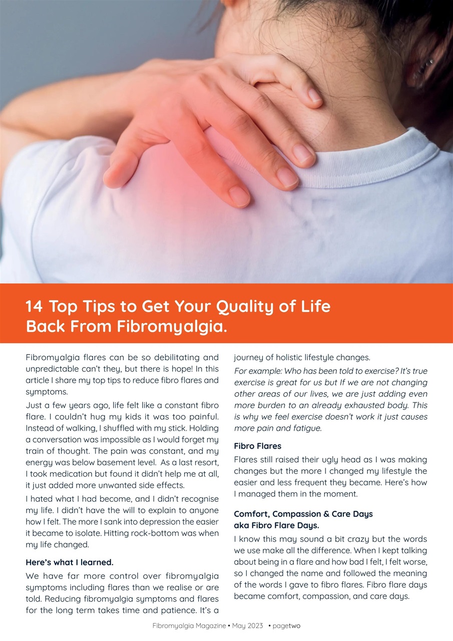 Fibromyalgia Magazine Preview Pages