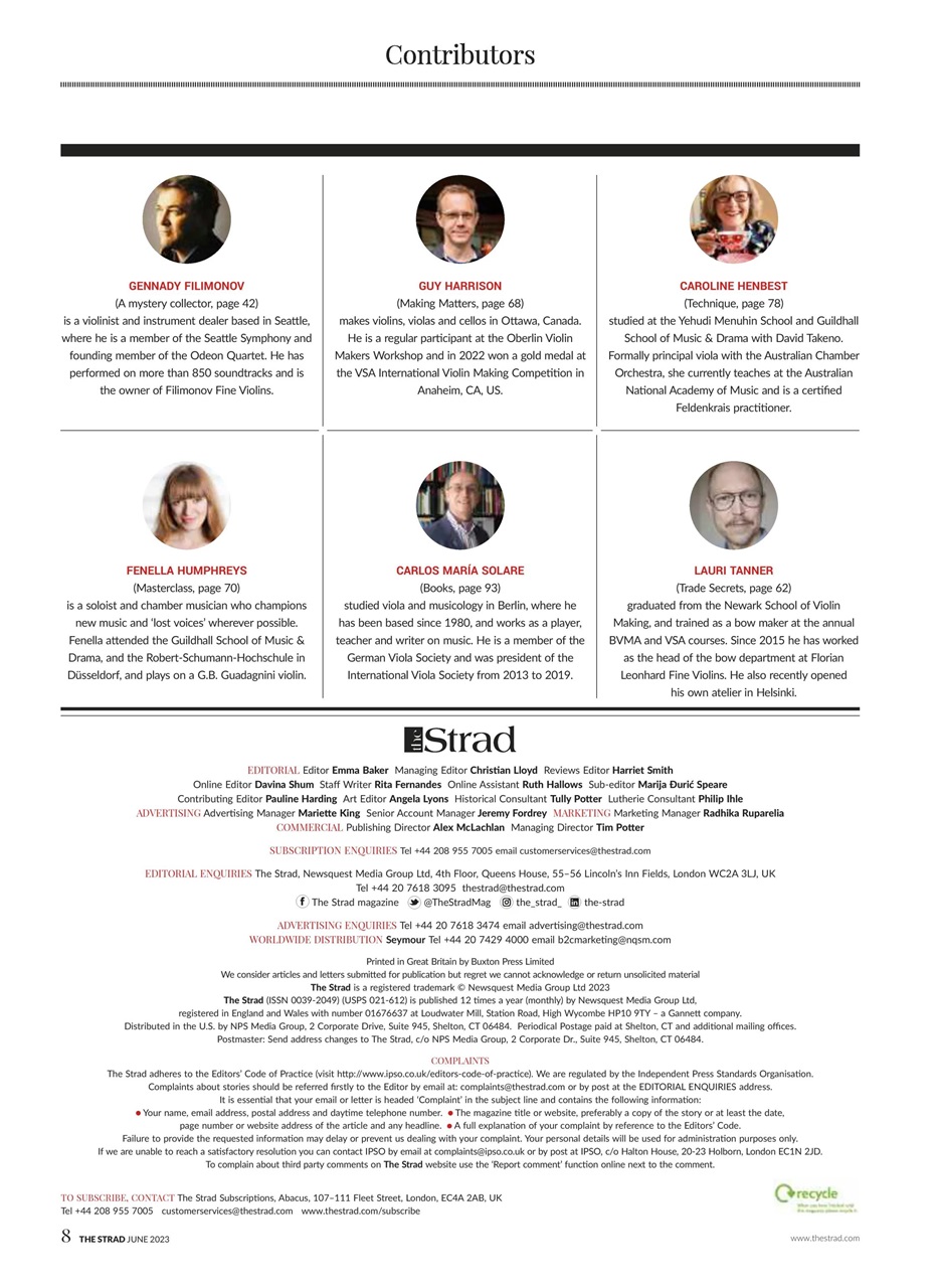 The Strad Preview Pages