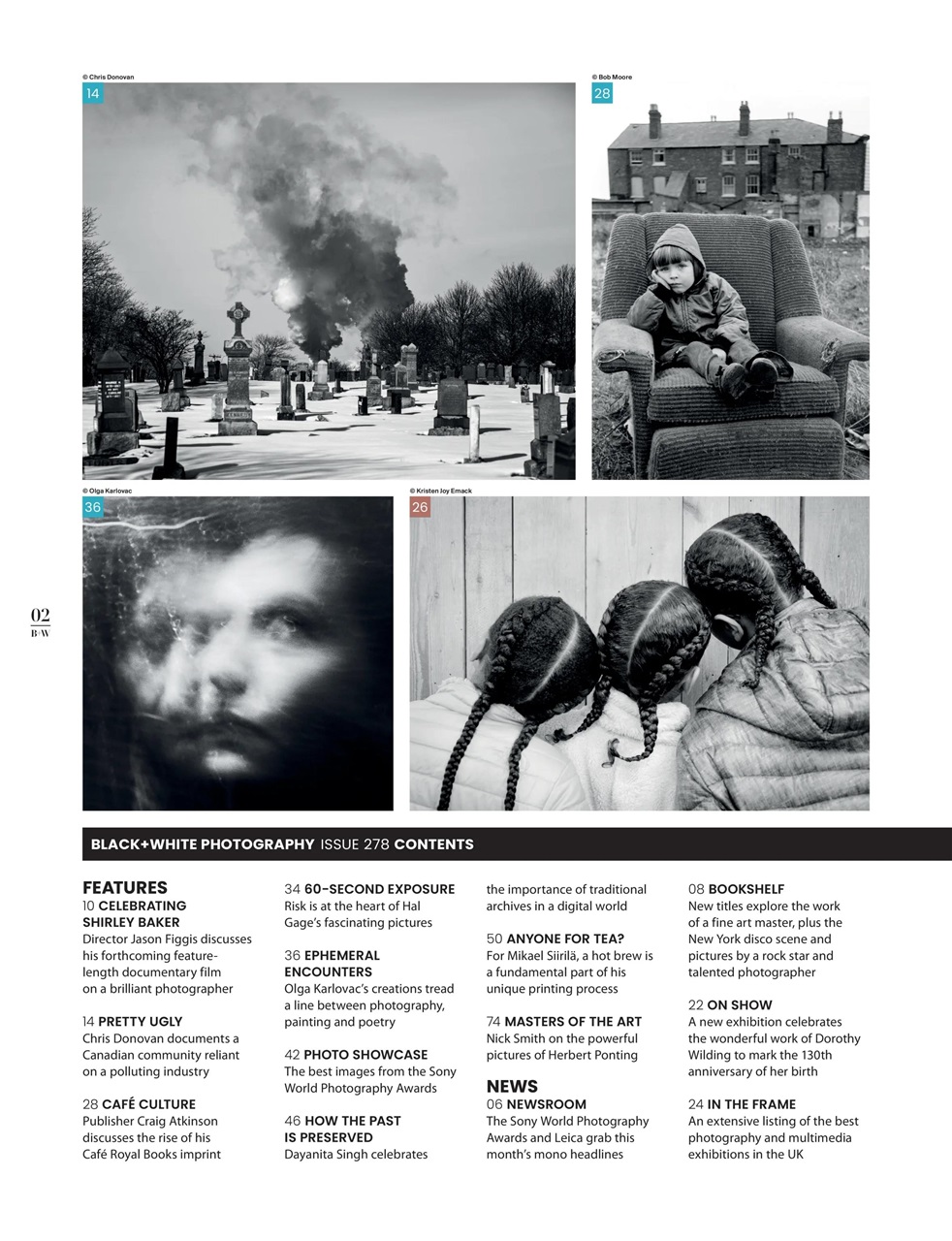 Black+White Photography Preview Pages