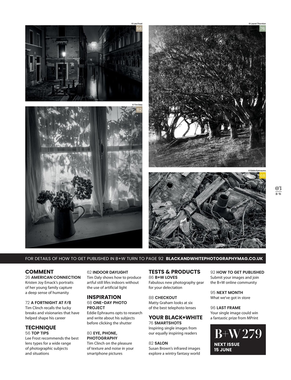 Black+White Photography Preview Pages