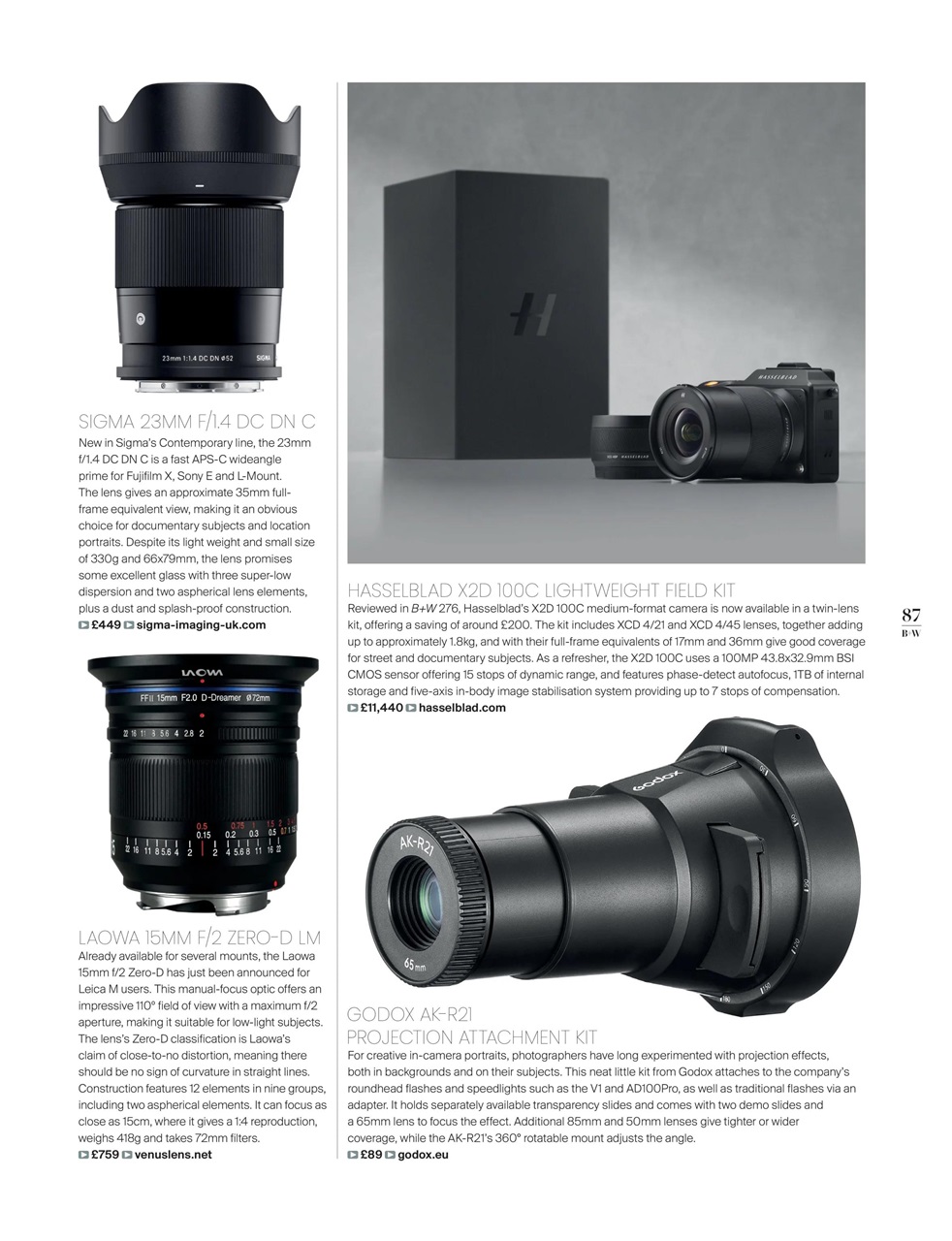 Black+White Photography Preview Pages