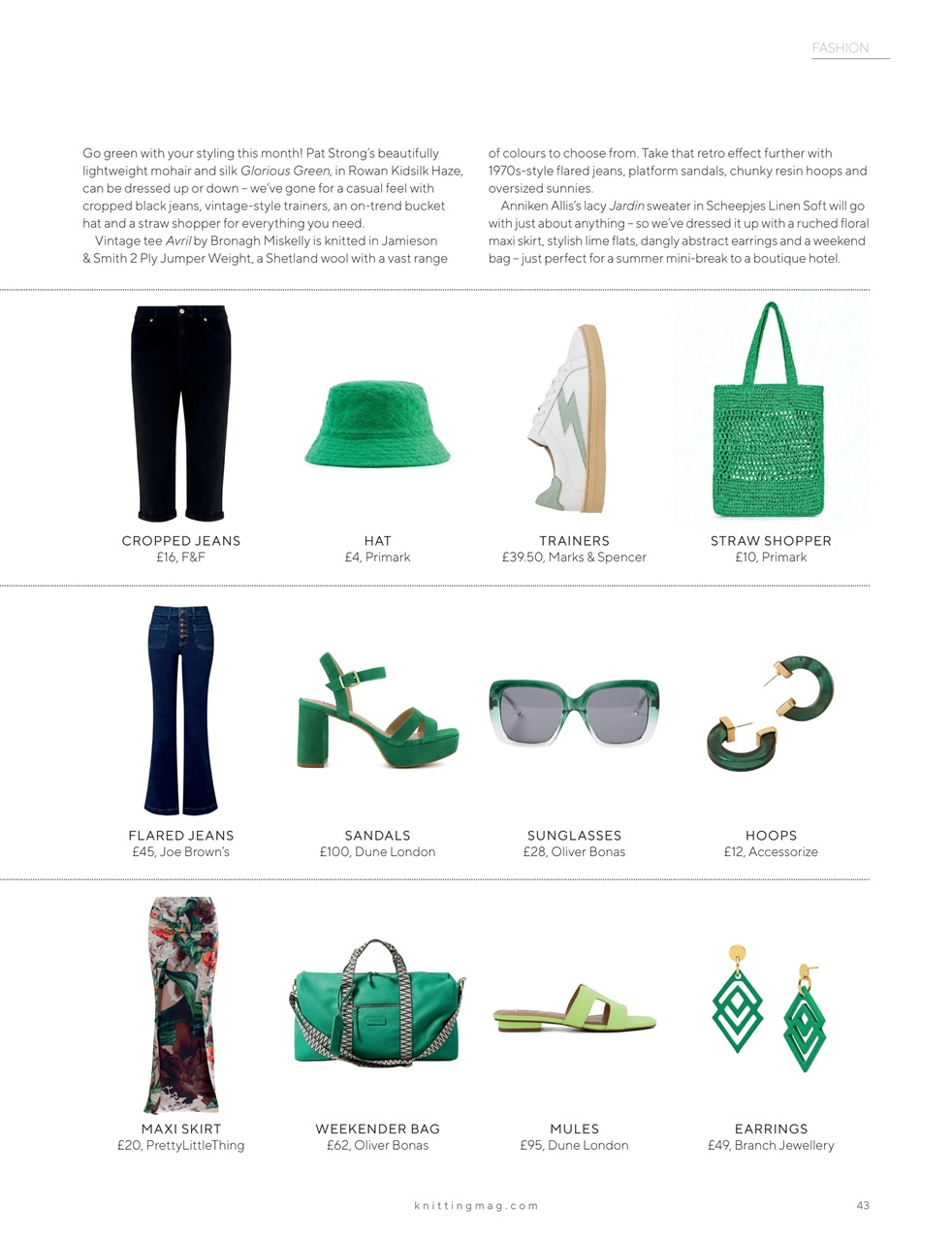 Knitting Preview Pages