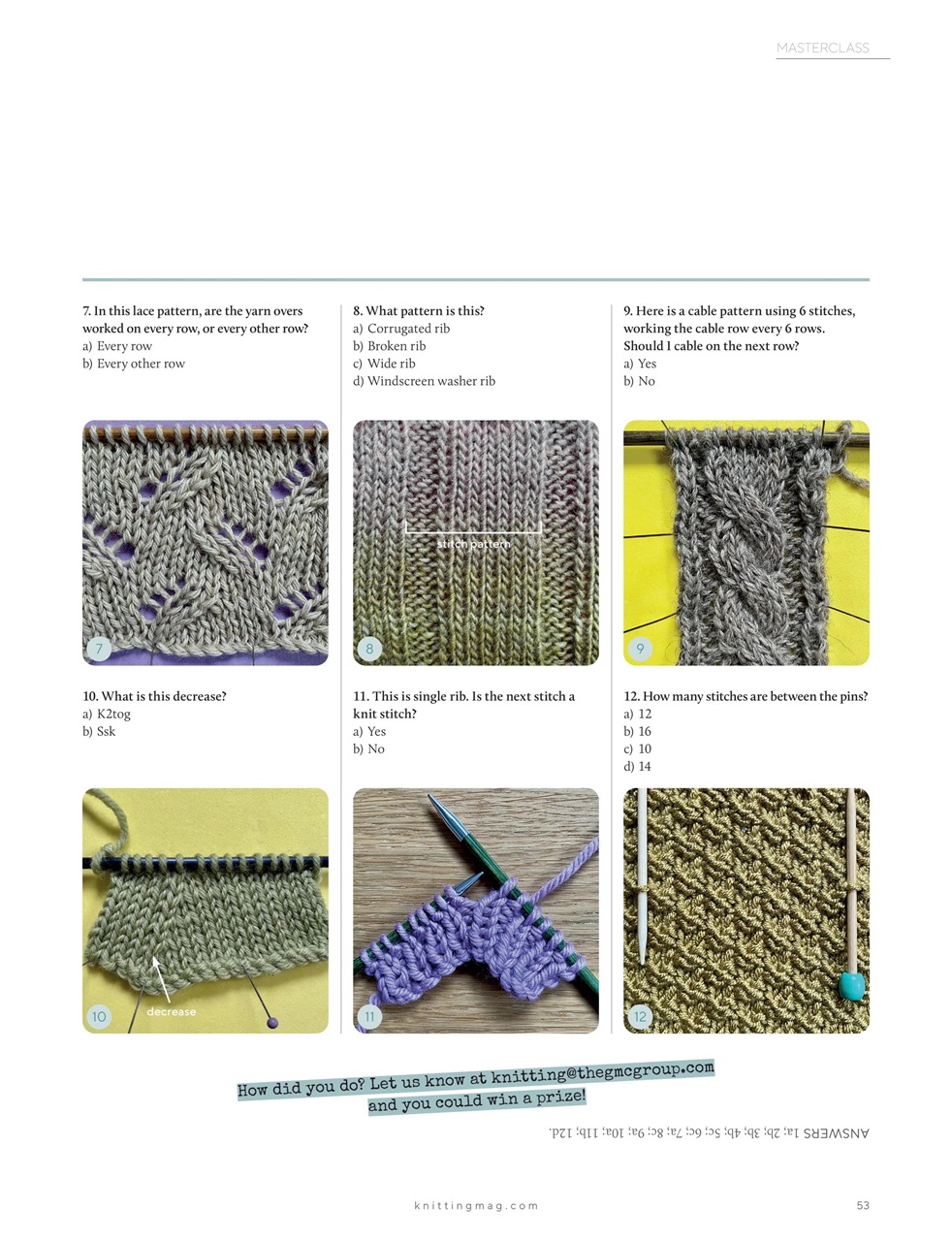 Knitting Preview Pages