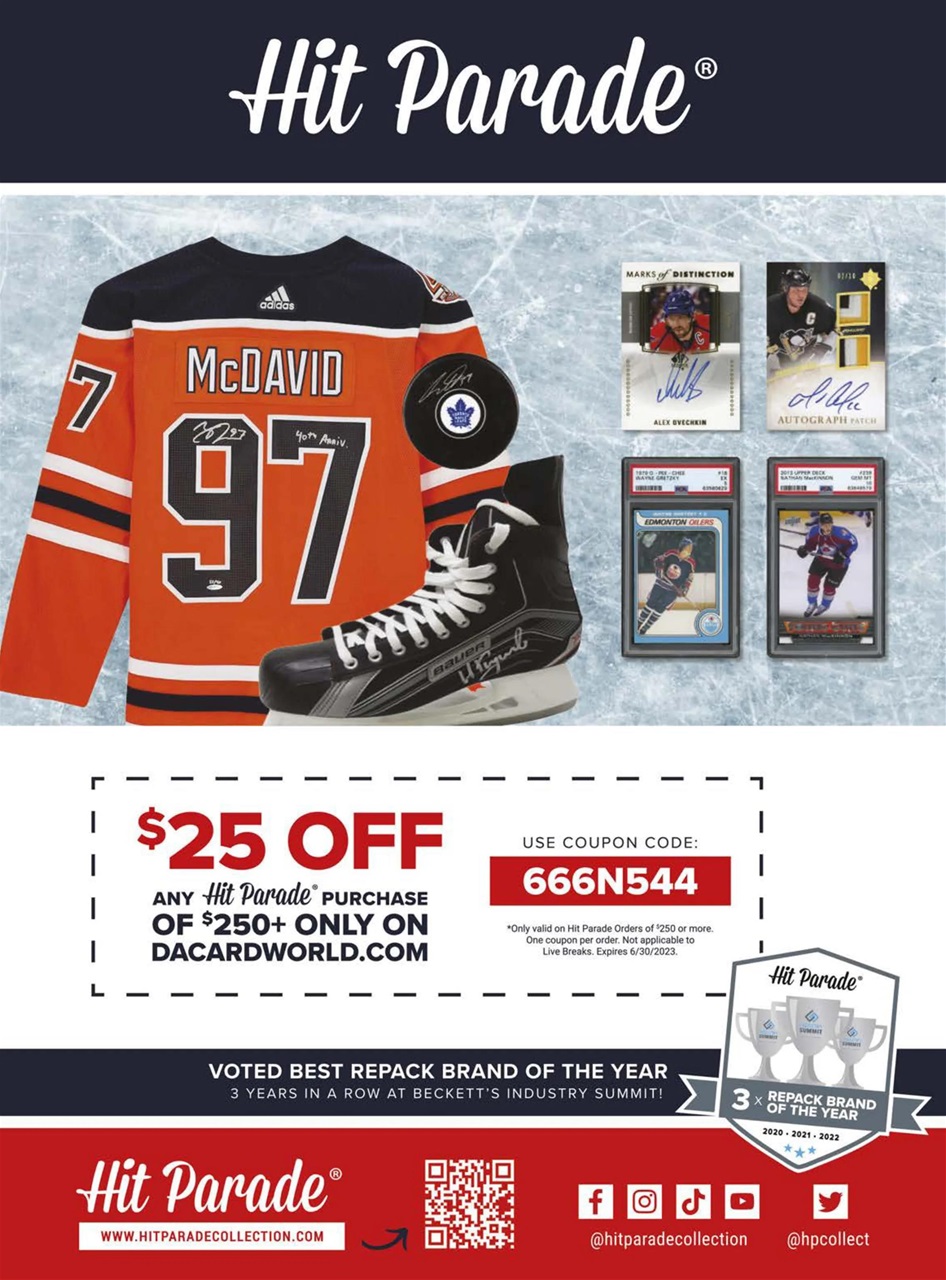 Beckett Hockey Magazine Preview Pages