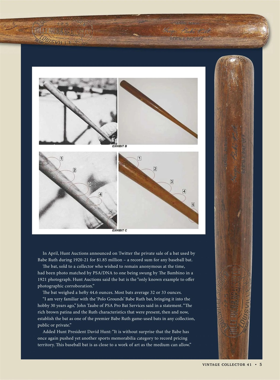 Beckett Vintage Collector Magazine Preview Pages