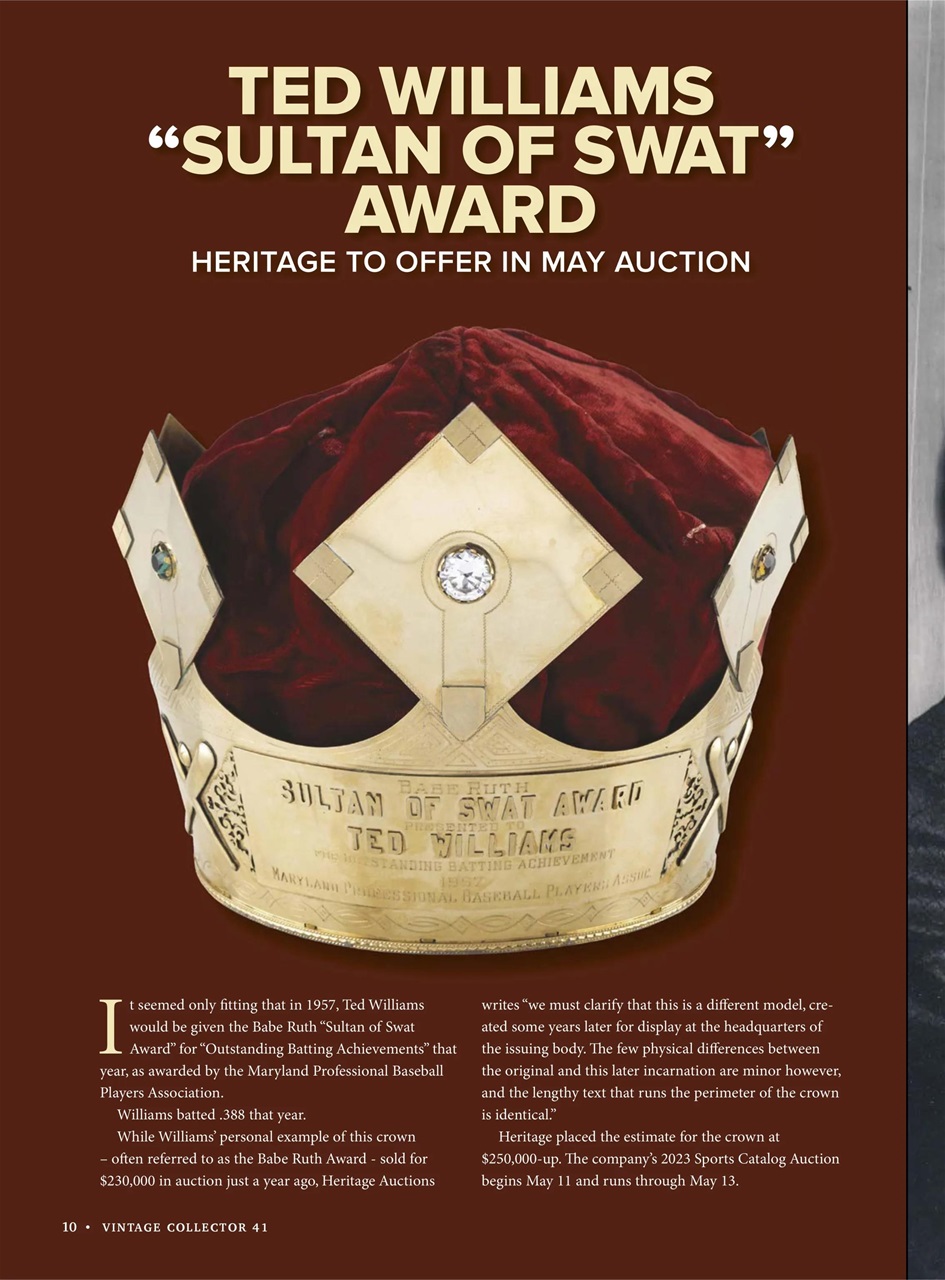 Beckett Vintage Collector Magazine Preview Pages