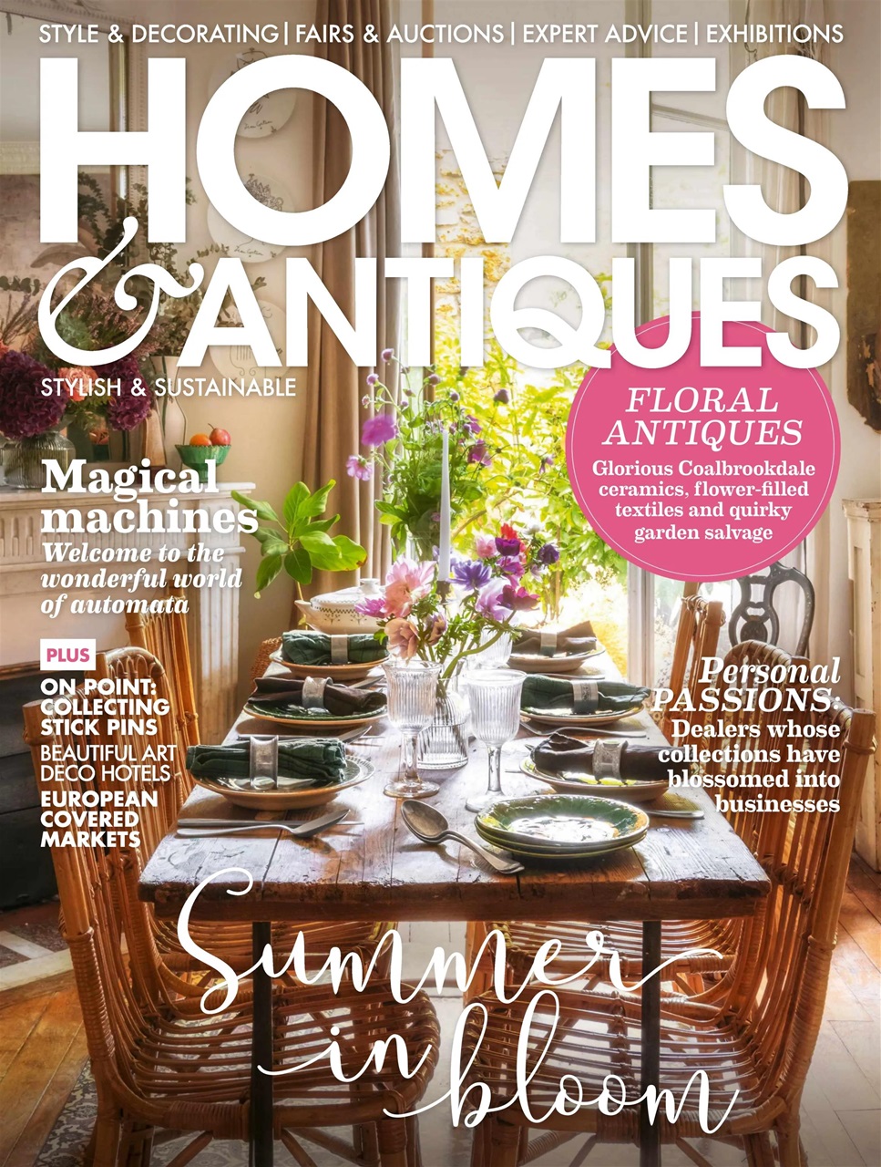 Homes & Antiques Magazine Preview Pages