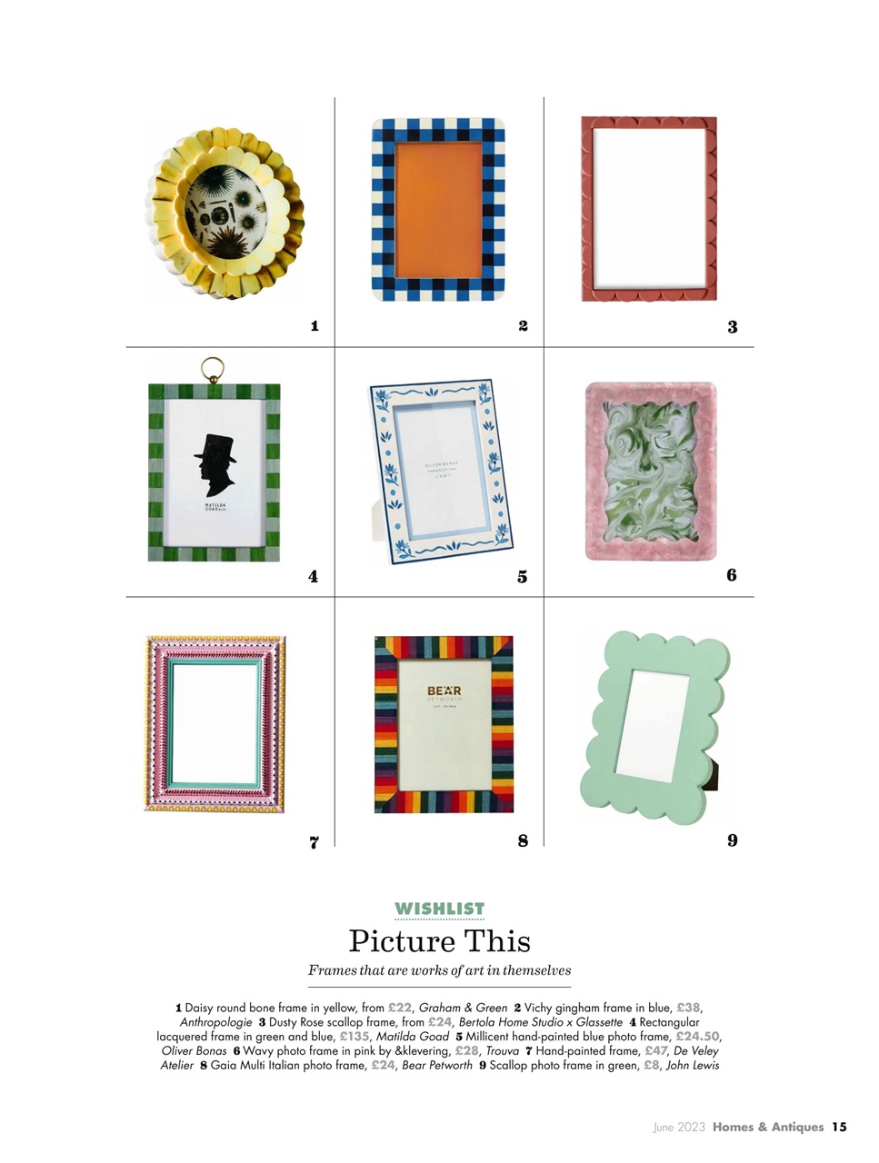 Homes & Antiques Magazine Preview Pages