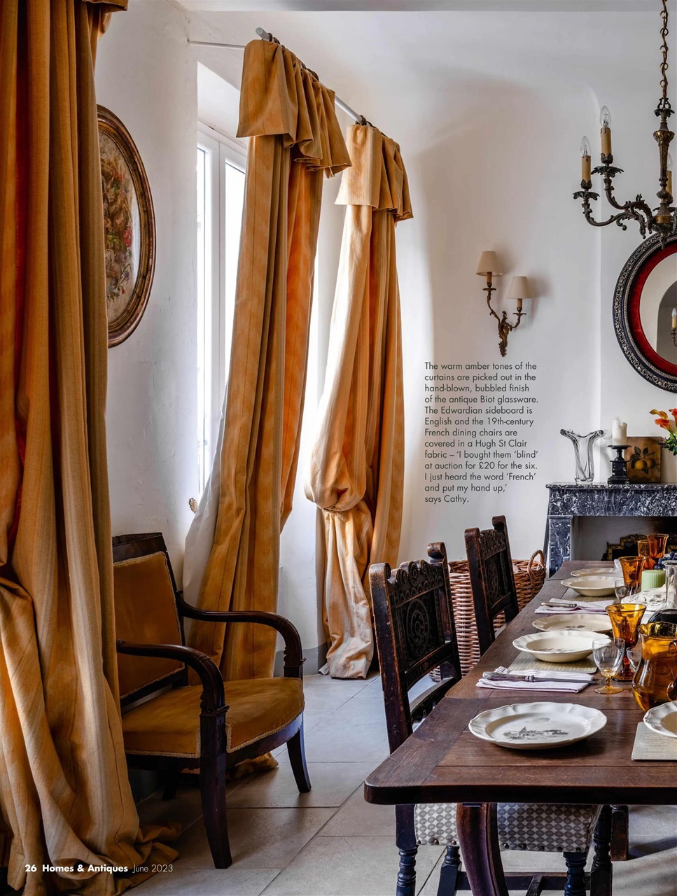 Homes & Antiques Magazine Preview Pages