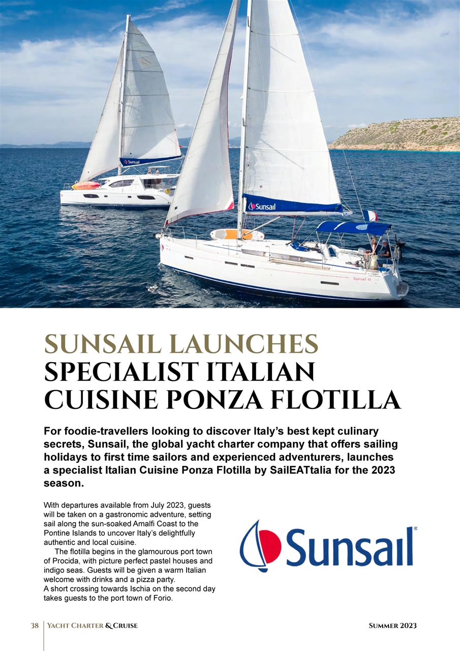 Yacht Charter & Cruise Preview Pages