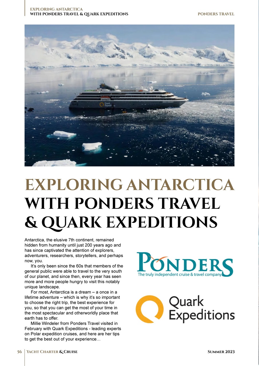 Yacht Charter & Cruise Preview Pages