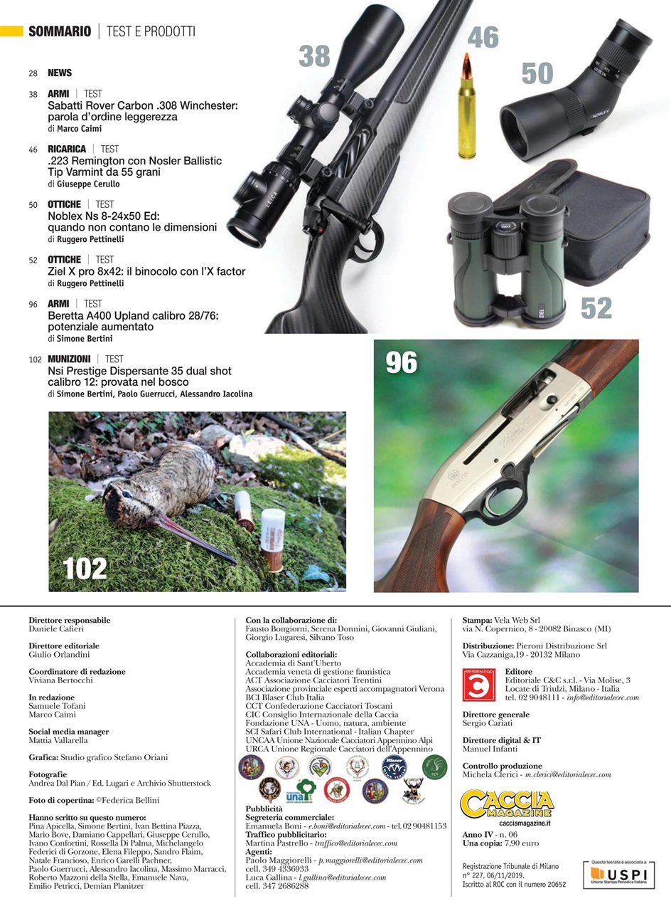 Caccia Magazine Preview Pages