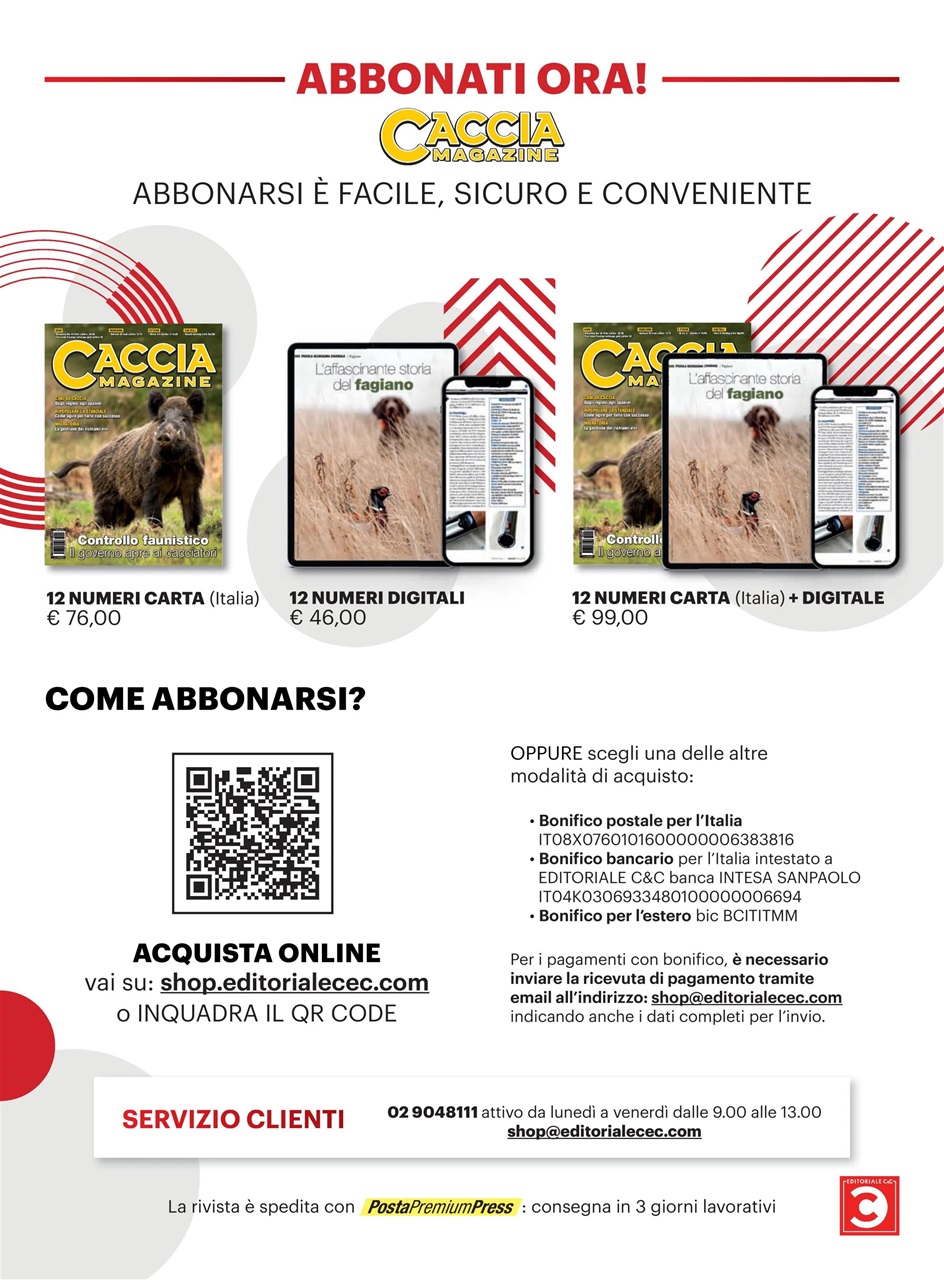Caccia Magazine Preview Pages