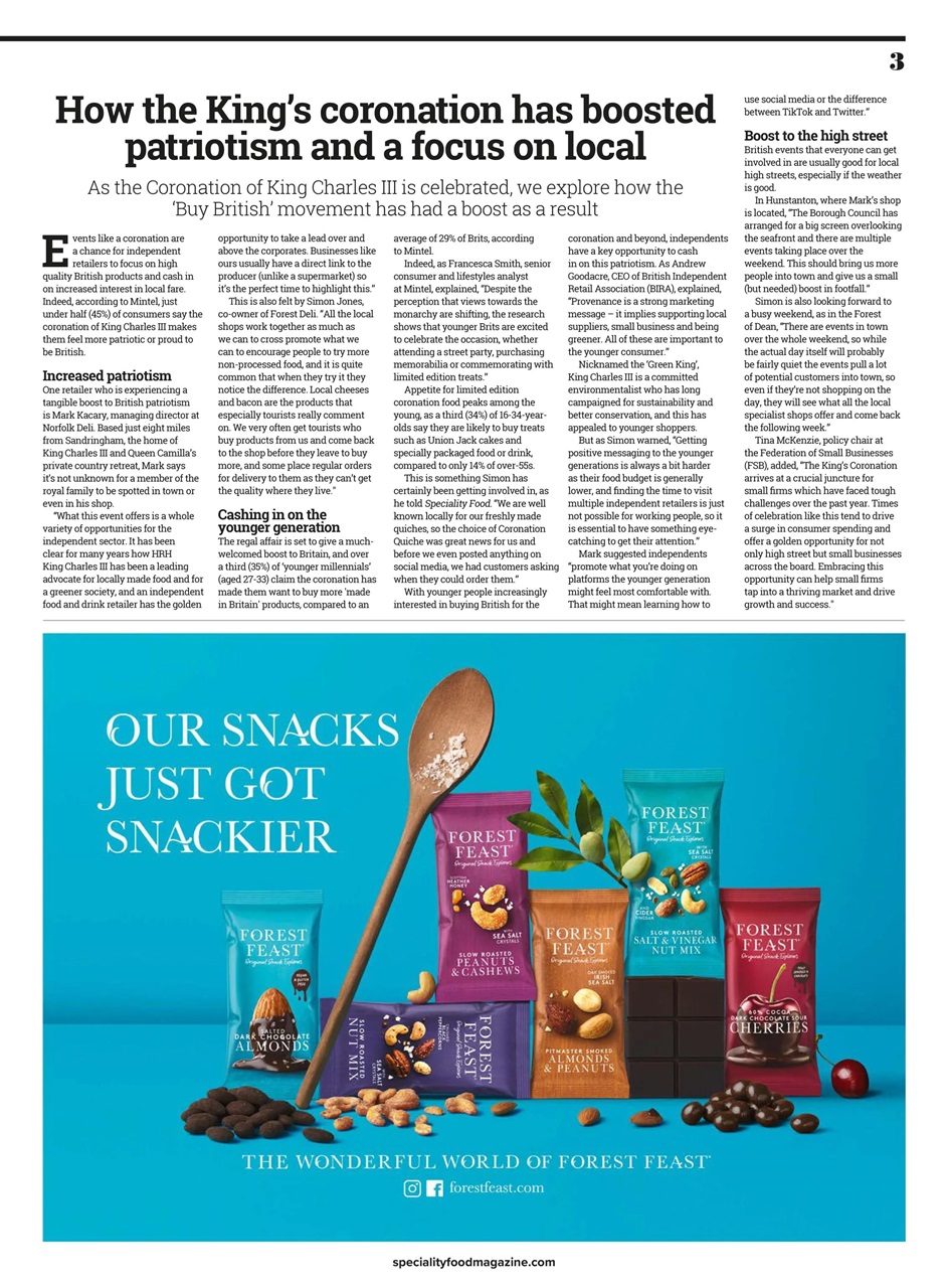 Speciality Food Preview Pages