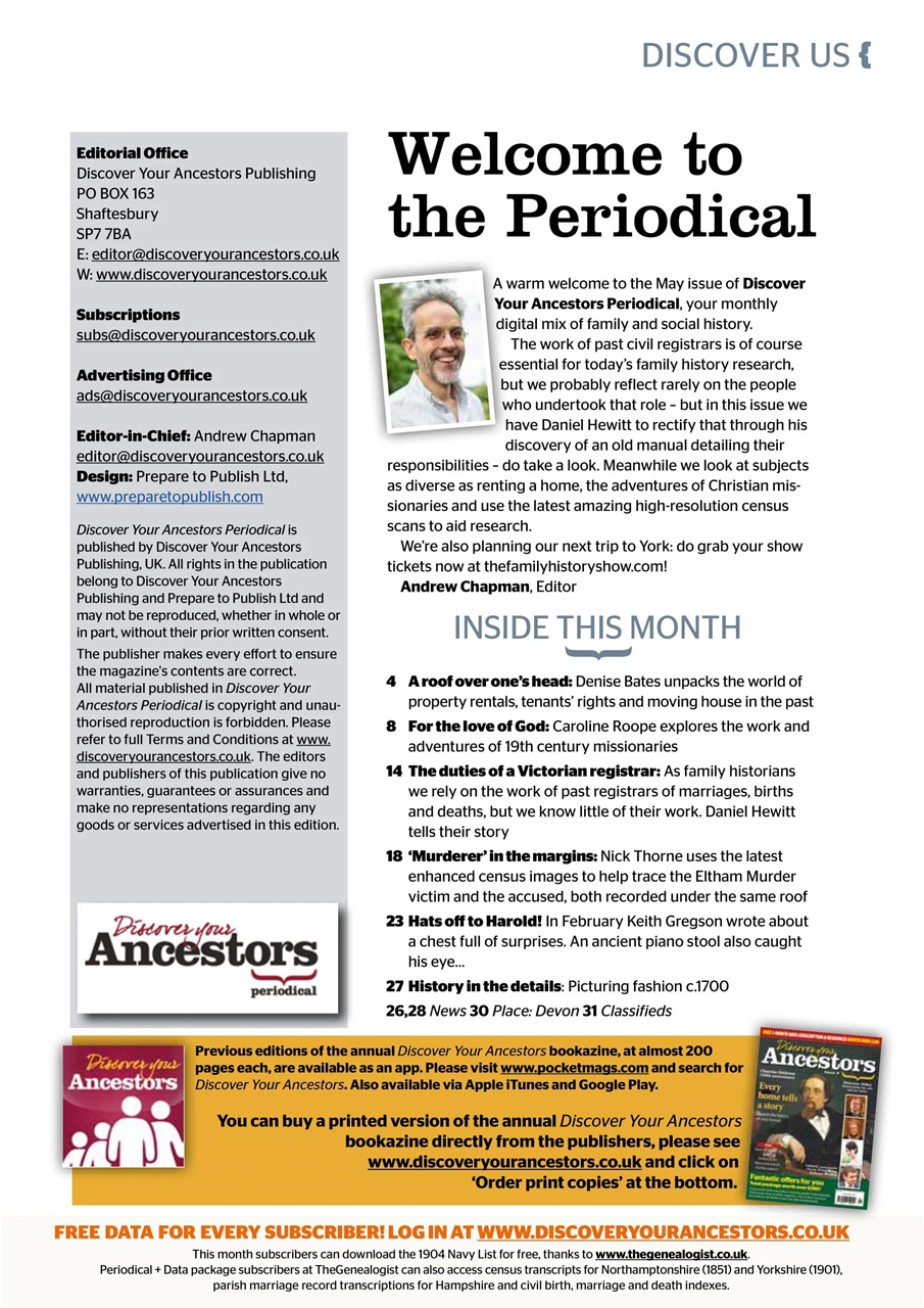 Discover Your Ancestors Preview Pages