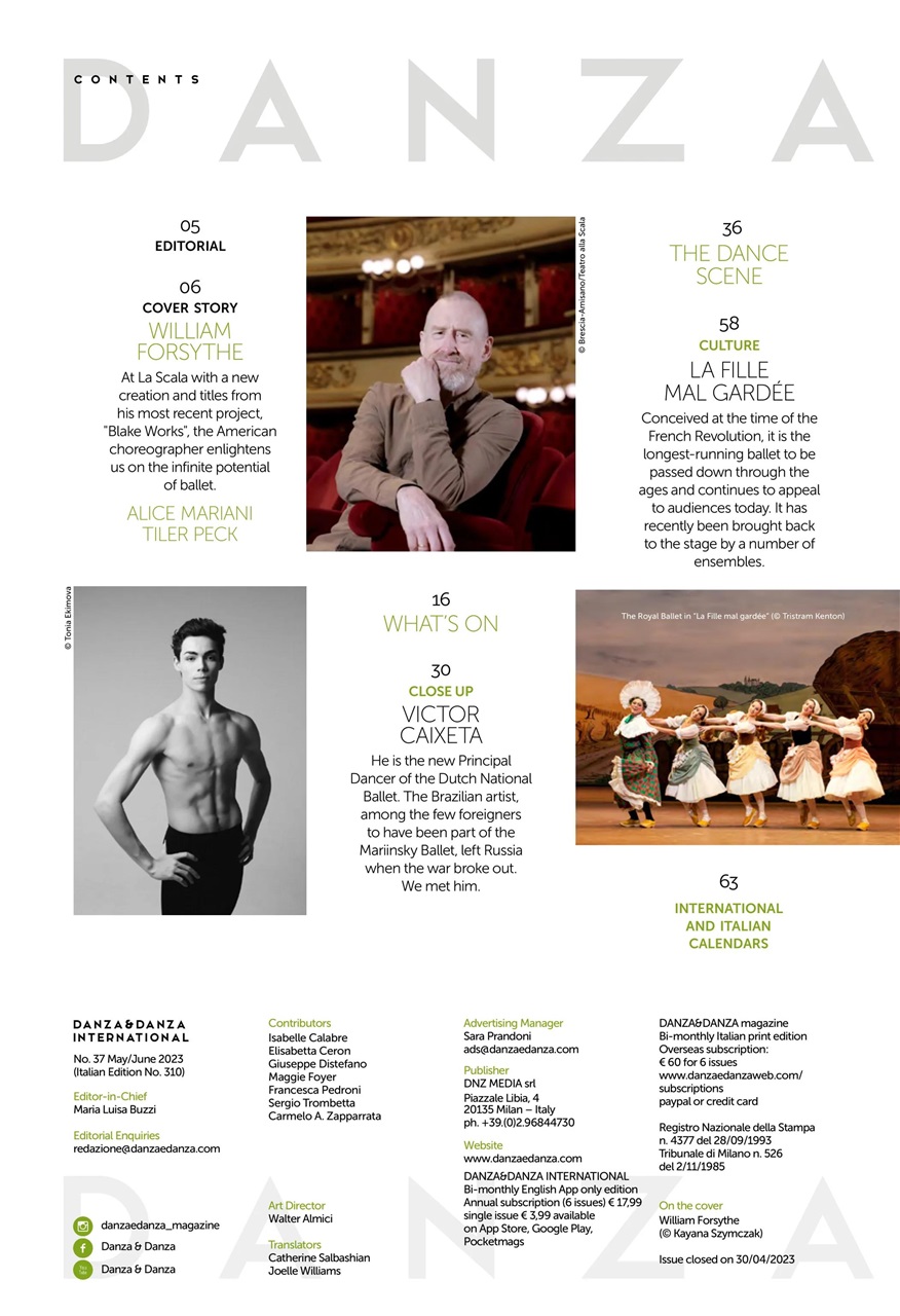 DANZA&DANZA International Preview Pages