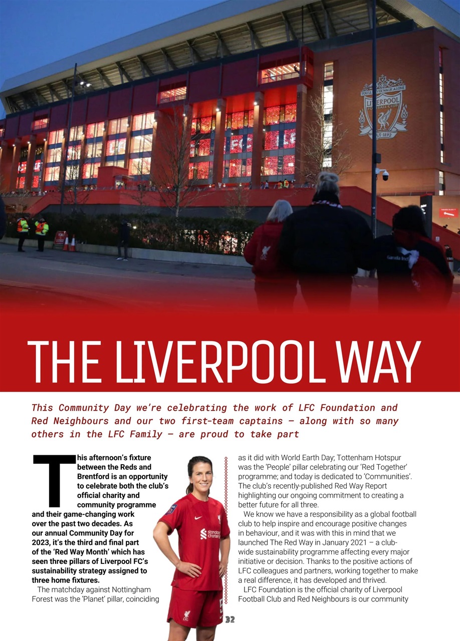 Liverpool FC Programmes Preview Pages