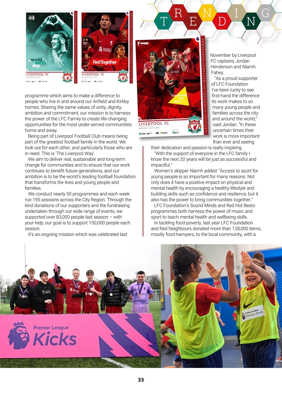 Liverpool FC Programmes Preview Pages