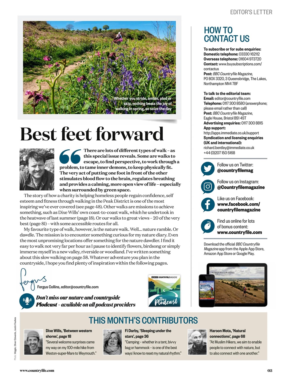 BBC Countryfile Magazine Preview Pages