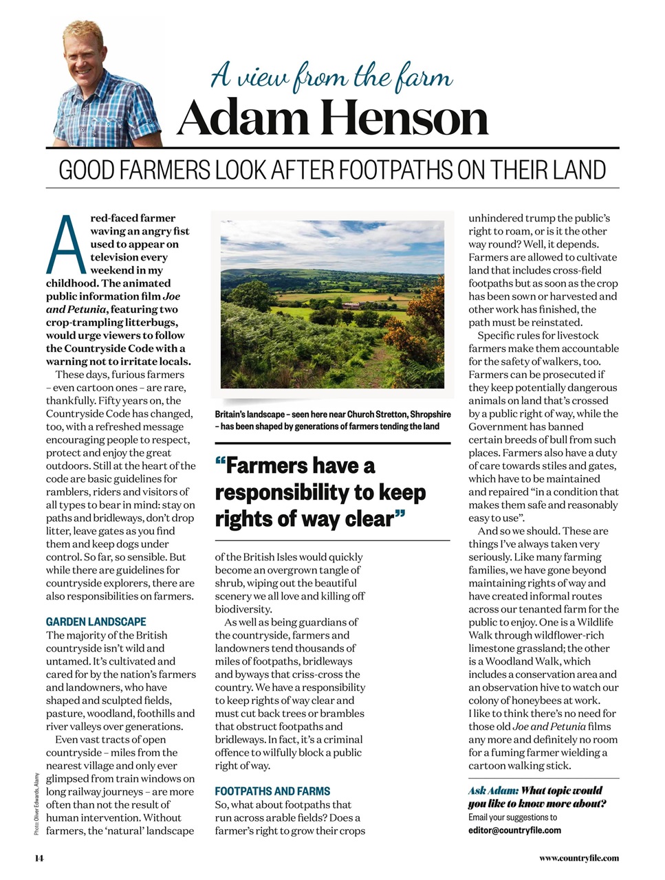 BBC Countryfile Magazine Preview Pages
