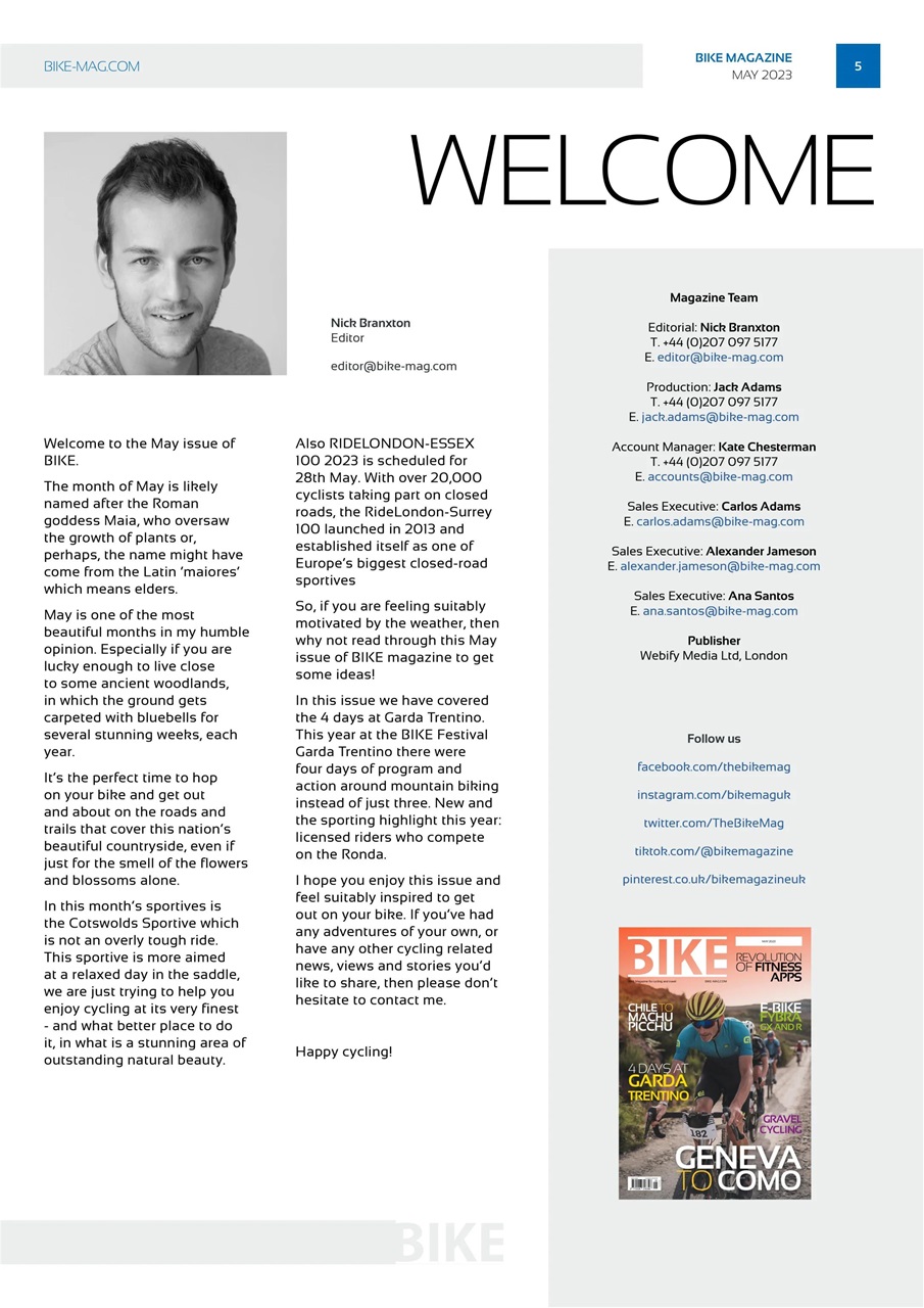 BIKE Magazine Preview Pages