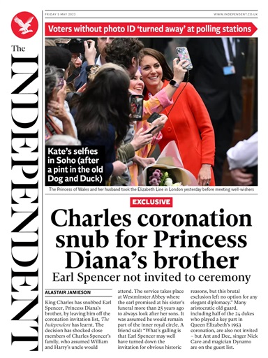 The Independent Daily Edition Newspaper issue 