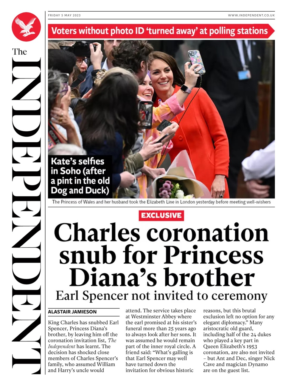The Independent Daily Edition Newspaper Preview Pages