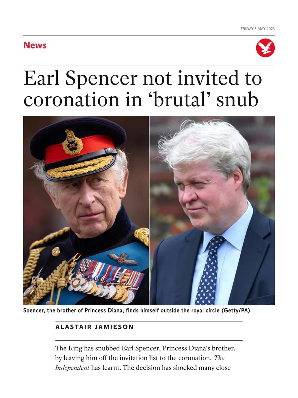 The Independent Daily Edition Newspaper Preview Pages