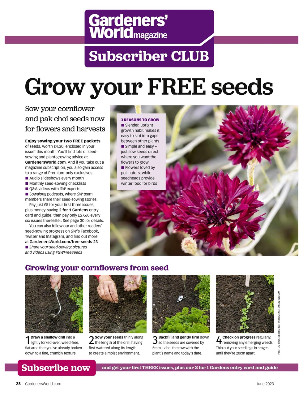 BBC Gardeners’ World Magazine Preview Pages