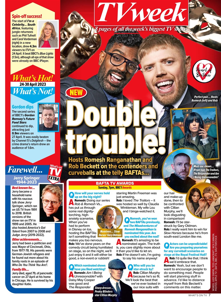 What's on TV Preview Pages