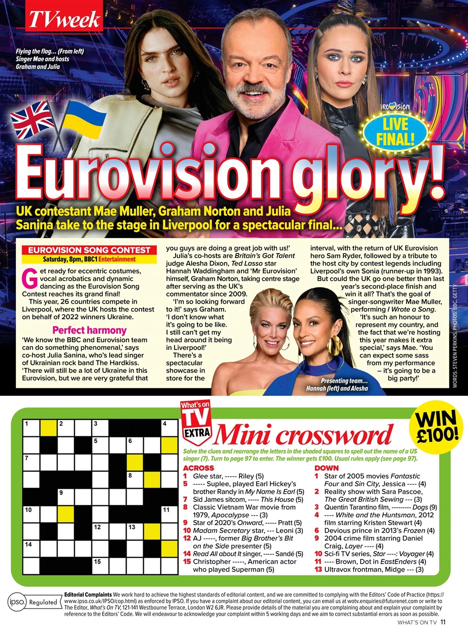 What's on TV Preview Pages