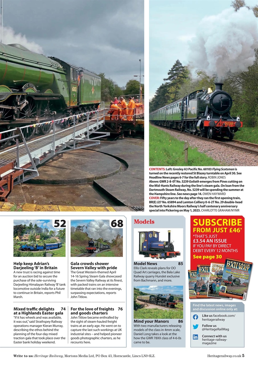 Heritage Railway Preview Pages