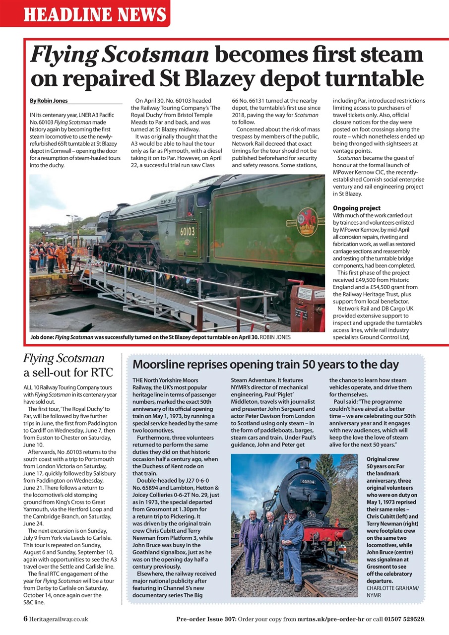 Heritage Railway Preview Pages