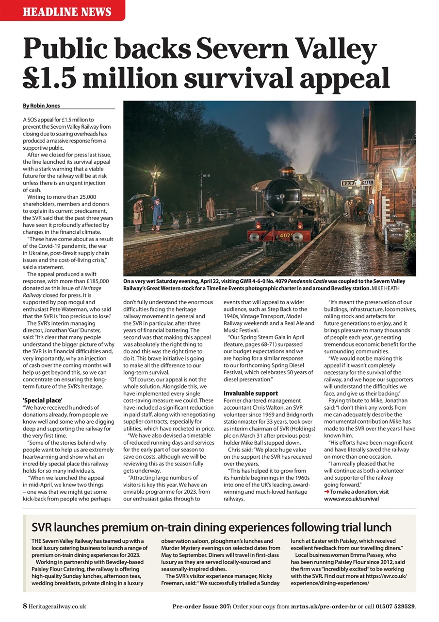 Heritage Railway Preview Pages