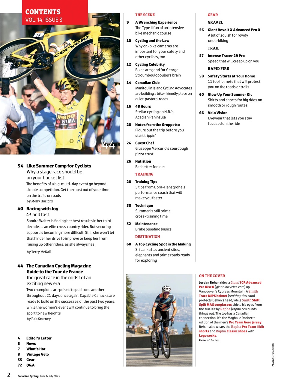 Canadian Cycling Magazine Preview Pages