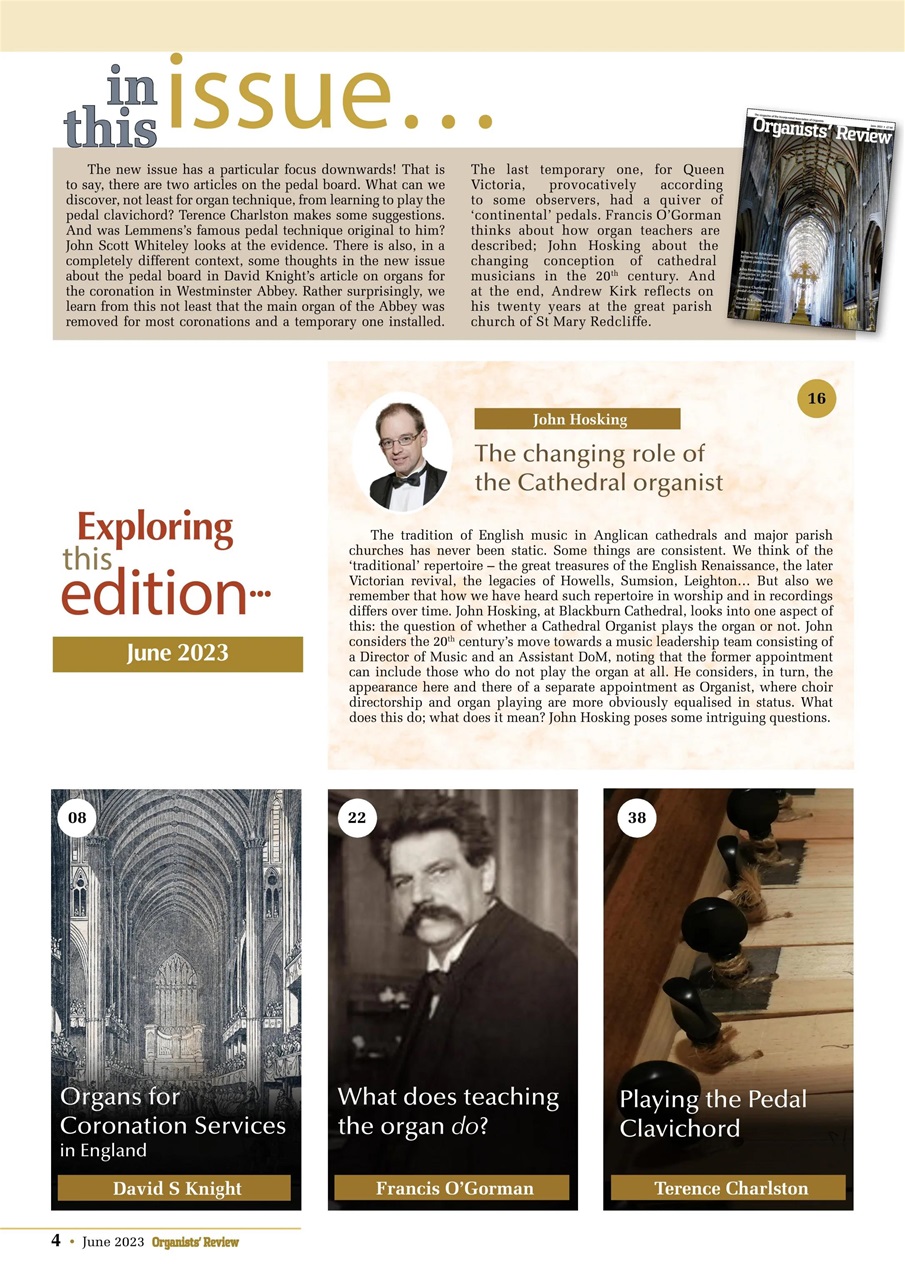 Organists' Review Preview Pages